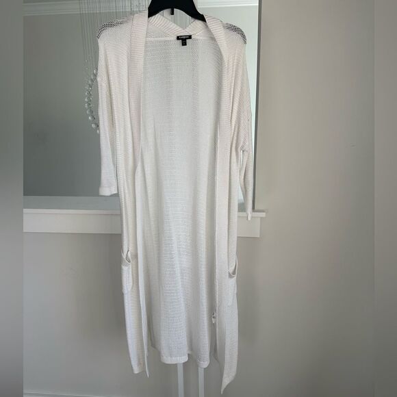 Express long length full sleeve knit cardigan - Picture 3 of 4